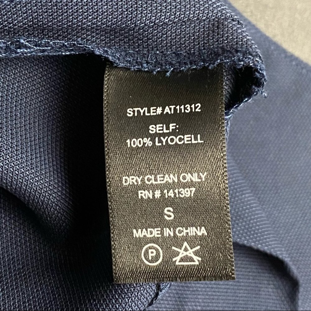 ASTR Navy Side-Slit Long Vest w/ Pockets S - Picture 7 of 8